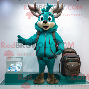 Teal Deer maskot kostume...