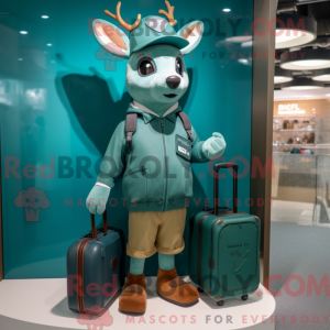 Teal Deer mascot costume...
