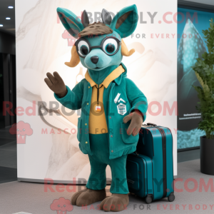 Teal Deer maskot kostume...