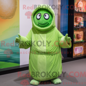 Lime Green Bagels maskot...