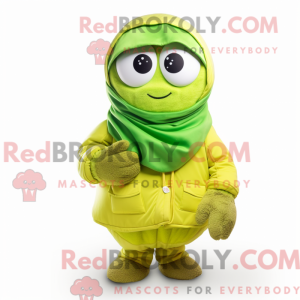 Lime Green Bagels maskot...