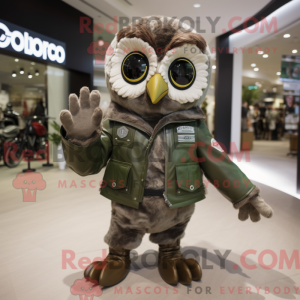 Olive Owl-mascottekostuum...