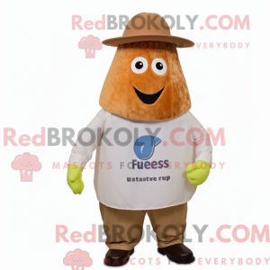 Rust Pear mascot costume...