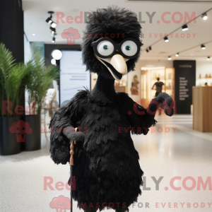 Black Ostrich mascot...