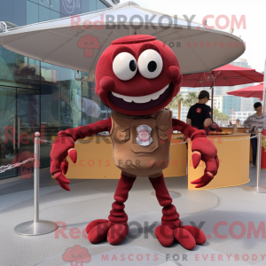 Maroon Crab Cakes maskot...