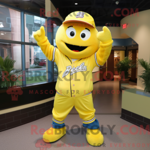 Yellow Ray maskot kostume...
