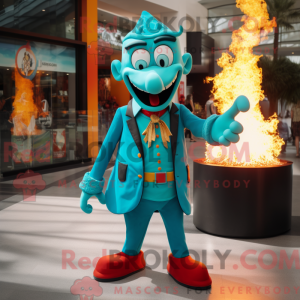 Turkis Fire Eater maskot...