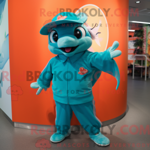 Turquoise Salmon mascot...