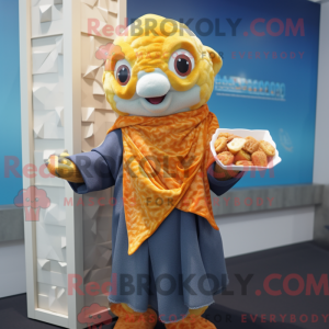 Gold Fish And Chips mascot...