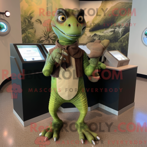 Olive Deinonychus mascot...