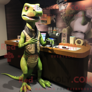 Olive Deinonychus mascot...