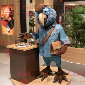 Brun Macaw-maskotdraktfigur...
