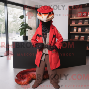 Máscara de cobra vermelha...