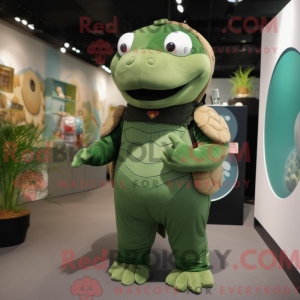 Green Glyptodon mascot...