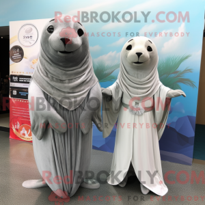 Silver Sea Lion mascot...