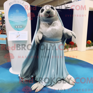 Silver Sea Lion mascot...