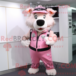 Pink Wild Boar mascot...