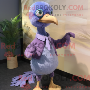 Lavender Dodo Bird mascot...