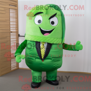 Green Sushi mascot costume...