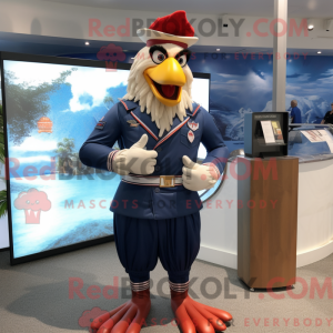 Maskottchenkostüm Navy...