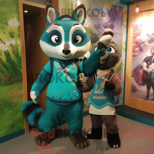 Teal Raccoon...
