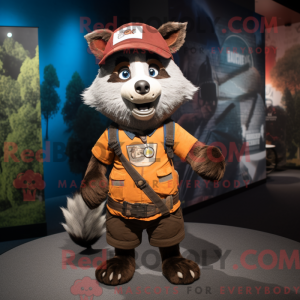 Rust vaskebjørn maskot...