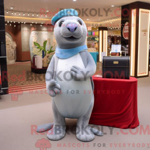 Silver Sea Lion mascot...