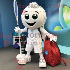Hvit tennisracket...