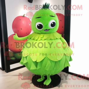 Limegrøn vandmelon maskot...