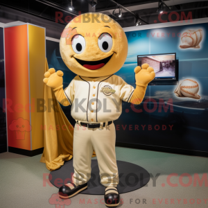 Gold Baseball Ball maskot...