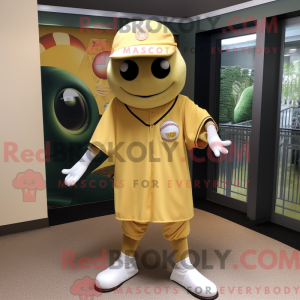 Gold Baseball Ball maskot...