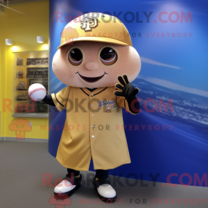 Gold Baseball Ball maskot...