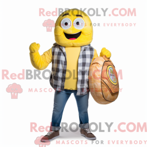 Lemon Yellow Bagels mascot...