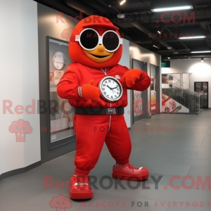 Red Wrist Watch mascot...