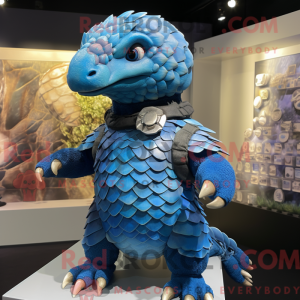 Blue Pangolin mascot...