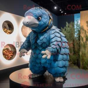Blue Pangolin mascot...