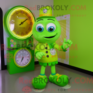 Lime Green Candy Box maskot...