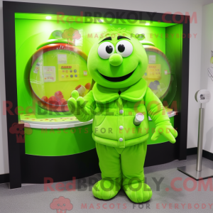 Lime Green Candy Box mascot...