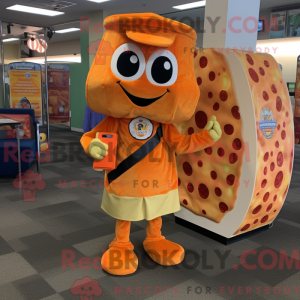 Orange Pizza-maskot...