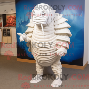 White Trilobite mascot...