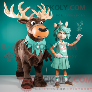 Postava maskota Teal Irish...