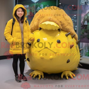 Gul Glyptodon maskot...