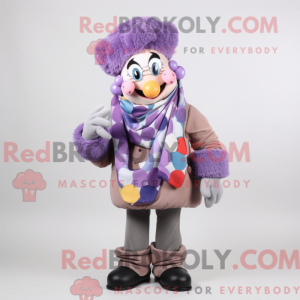 Lavender Clown mascot...