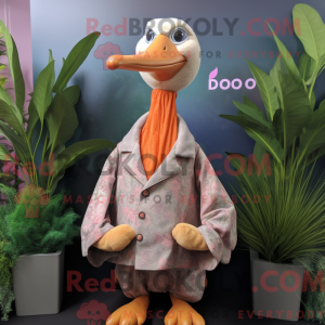Peach Dodo Bird mascot...