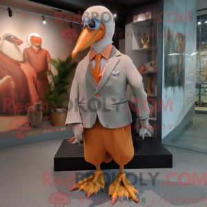 Peach Dodo Bird mascot...