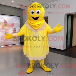 Lemon Yellow Pizza mascot...