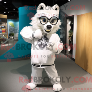 White Say Wolf mascot...