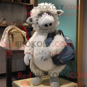 Sølv Merino Sau maskot...