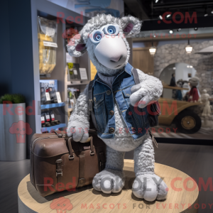 Sølv Merino Får maskot...