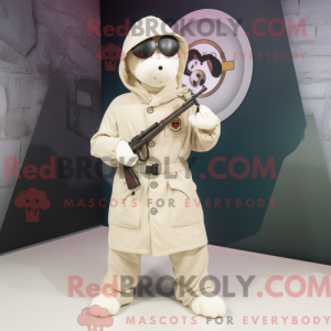 Cream Sniper maskot kostume...